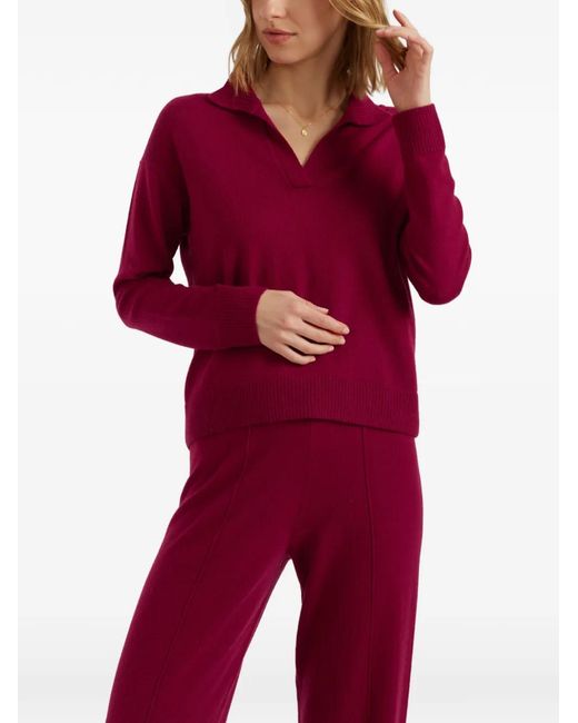 Chinti & Parker Collared Long-Sleeve Sweater