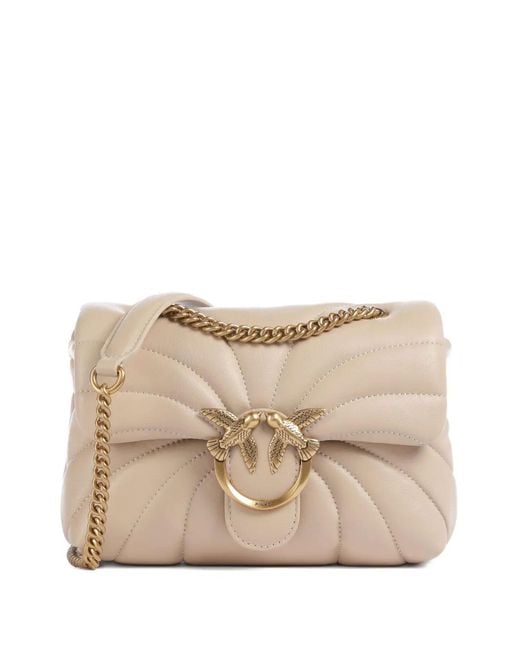 Pinko Natural Love Bag Puff Butterfly Mini Nappa Leather Crossbody Bag