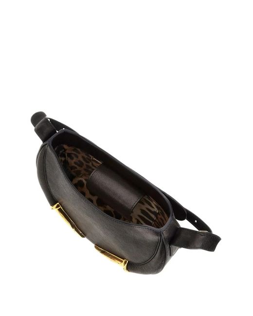 Borsa A Spalla Con Design Curvo di Roberto Cavalli in Black
