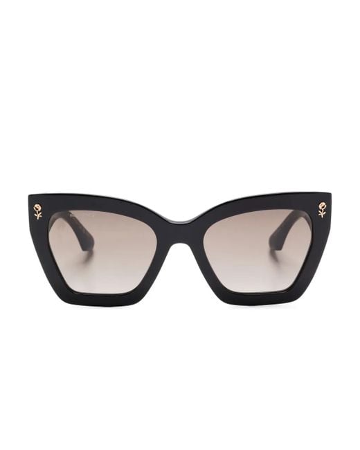 Etro Black Butterfly-Frame Sunglasses