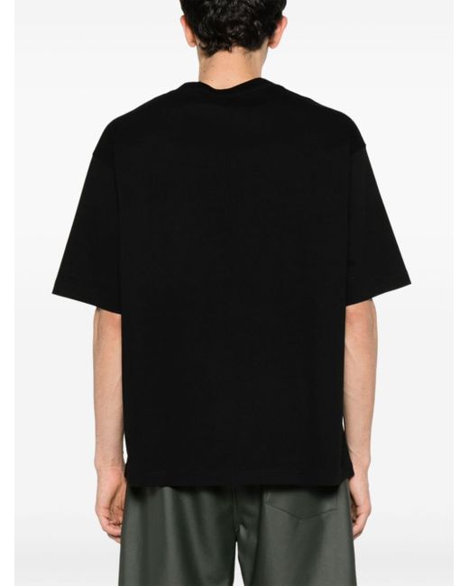 Lanvin Black Paris Oversized T-Shirt for men