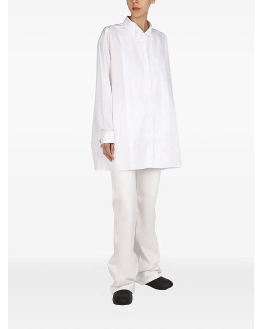 Raf Simons White Logo Patch Shirt