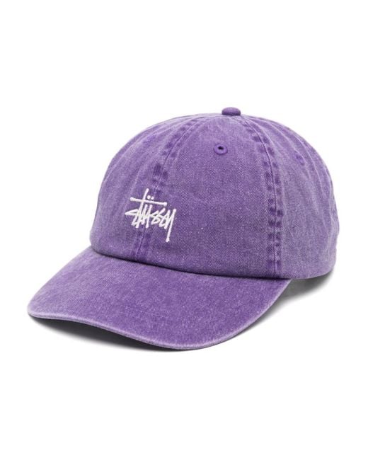 Stussy Low Pro Basic Honkbalpet in het Purple voor heren