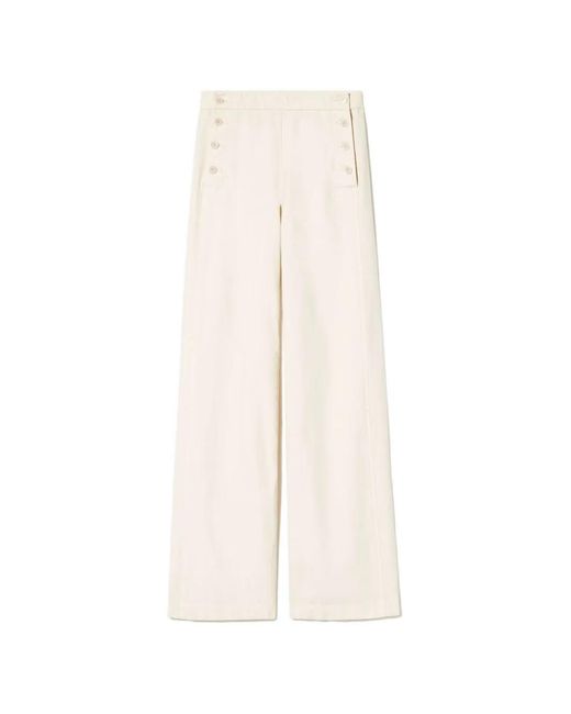 Nili Lotan White Reed Trousers