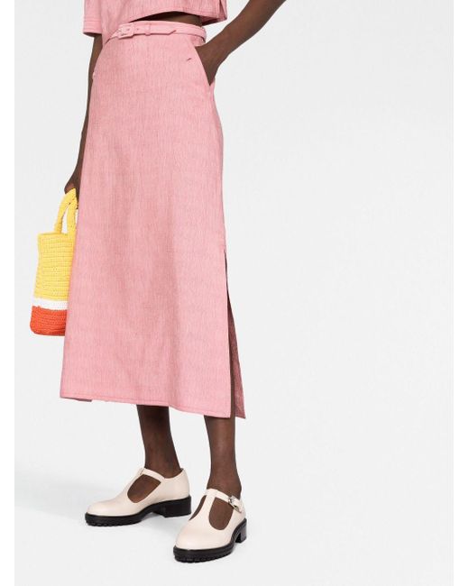 Gucci Pink Wool-silk A-line Skirt