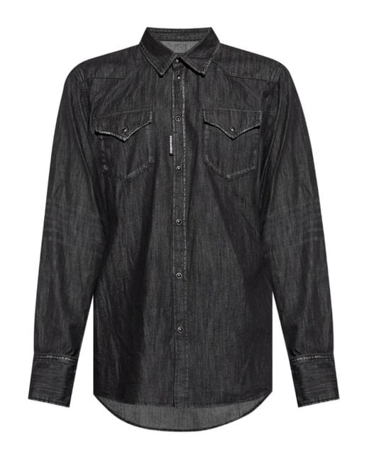 DSquared² Denim Overhemd in het Black voor heren