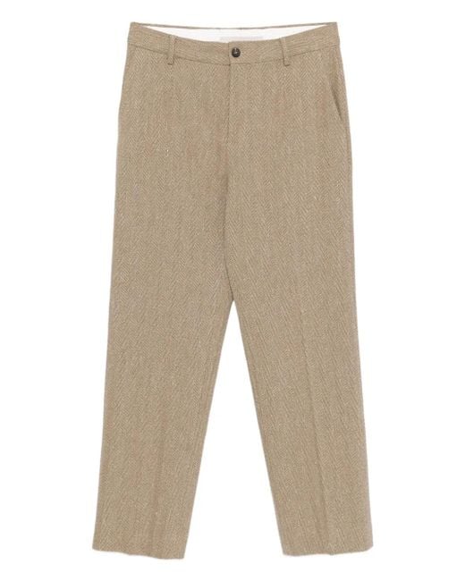 Golden Goose Deluxe Brand Natural 'Journey' Relax Straight Tailored Pants for men