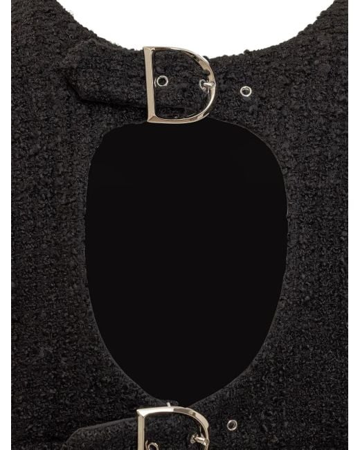 Del Core Black Cut-Out Mini Dress