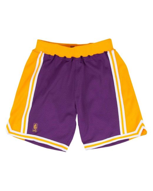 メンズ Mitchell & Ness Nba La Lakers 96-97 ショートパンツ Purple
