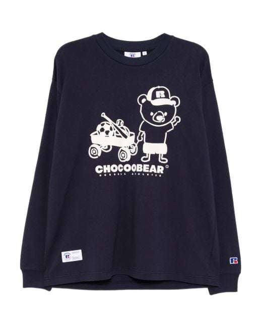 Camiseta con estampado gráfico Chocoolate de hombre de color Blue