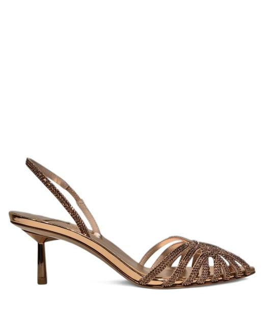 Le Silla Metallic 60Mm Leather Heeled Sandals