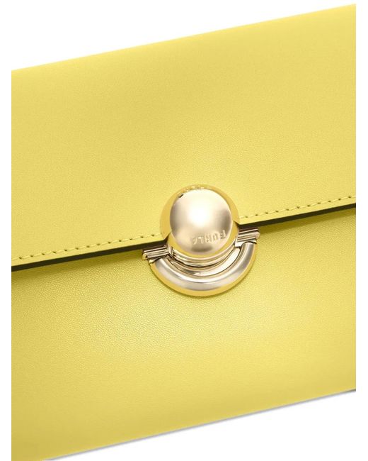 Furla Yellow Large Rectangular-Shape Sfera Cross Body Bag