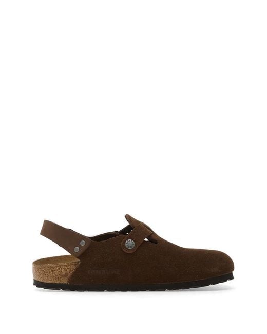 Birkenstock レディース ブラウン Tokio スリングバック クロッグサンダル