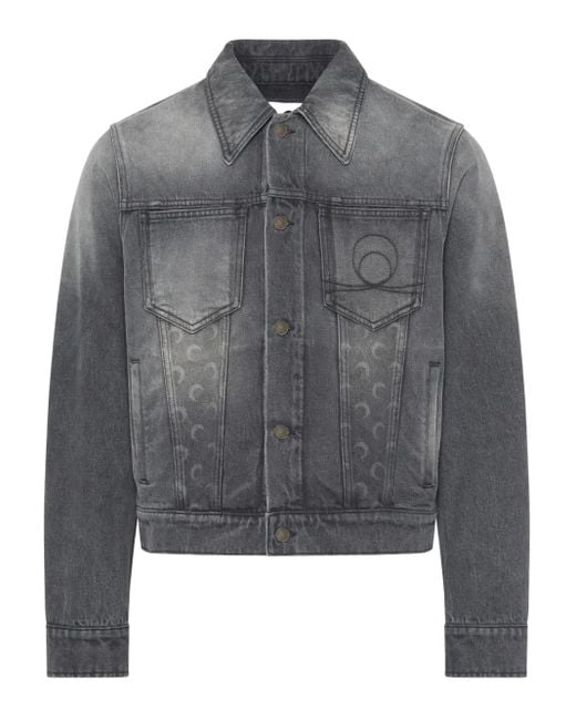 Chaqueta vaquera Moon MARINE SERRE de hombre de color Gray