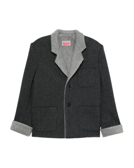 KENZO Black Patch-Pocket Jacket for men