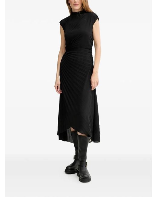 AllSaints Black Rayanna Asymmetric Dress