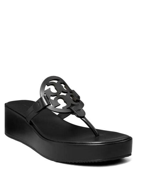 Sandali Slides Miller di Tory Burch in Black