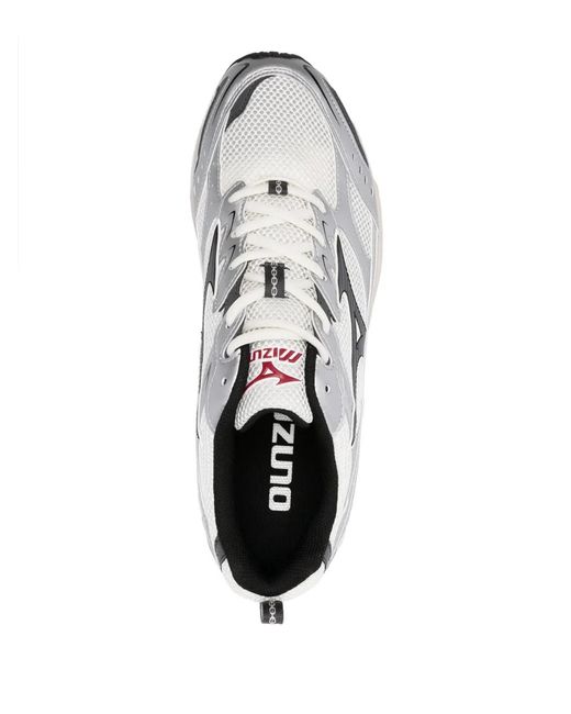 Mizuno White Lace-Up Sneakers