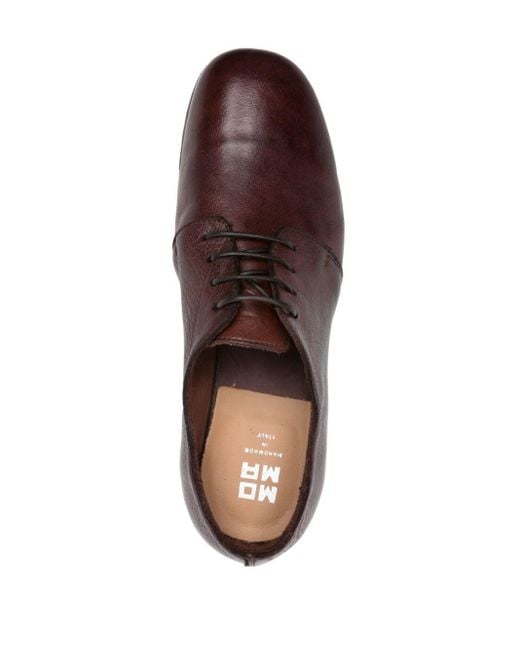 Moma Brown Bufalo Leather Oxford Shoes