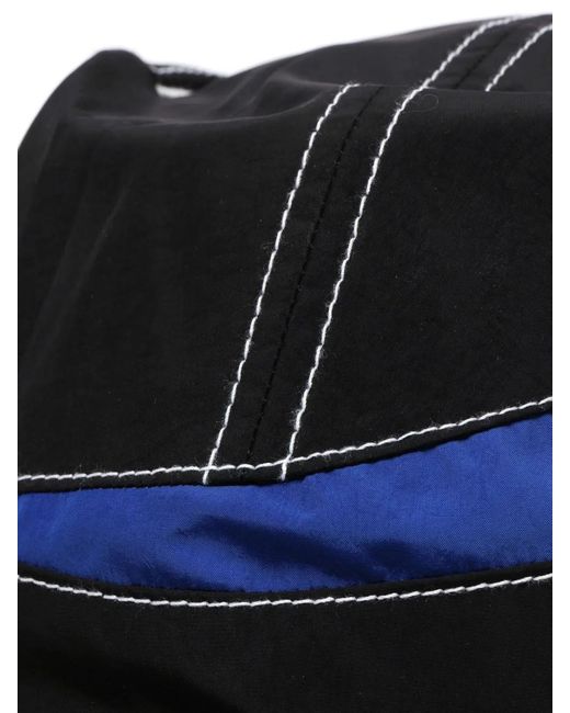 Adererror Black Colour-Block Panelled Cap