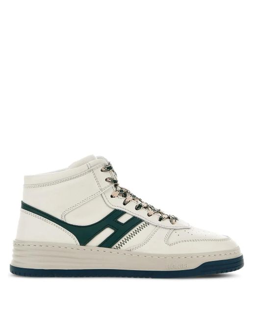 Hogan White H630 Basket High-Top Sneakers for men