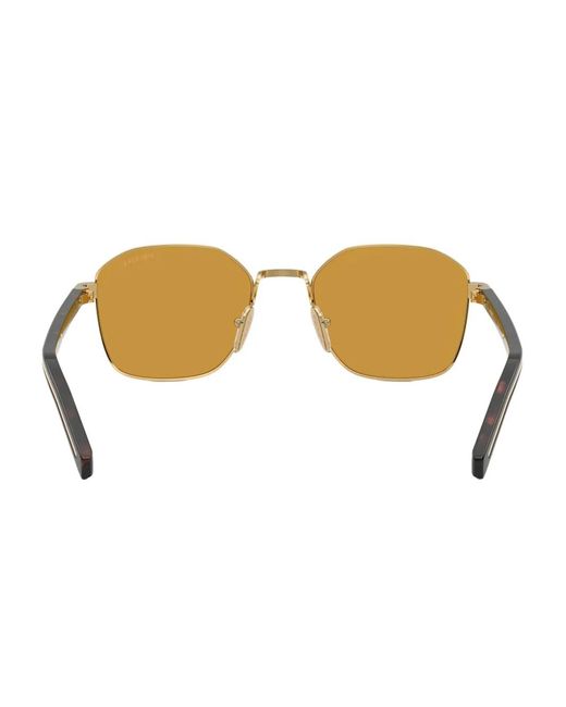 Prada Metallic Geometric-Frame Sunglasses for men
