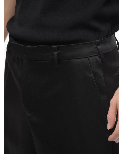 Neil Barrett Black Liam Satin Trousers for men