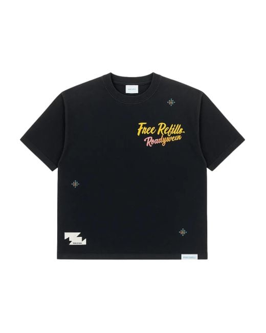 メンズ Free Refills Sacred グラフィック Tシャツ Black