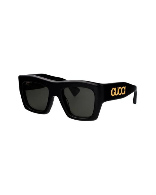 Gucci Black Square-Frame Sunglasses