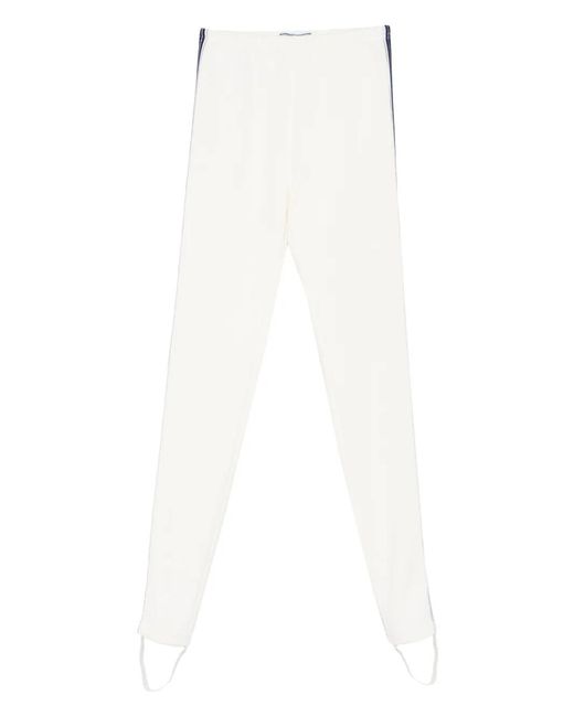 Prada White Fleece Leggings