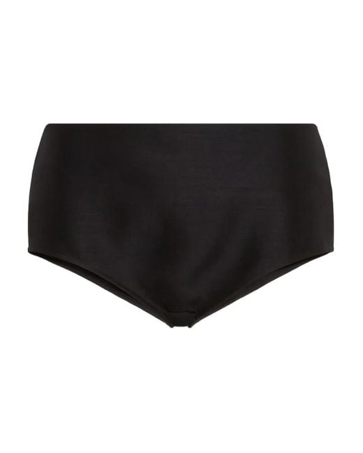 DSquared² Black High-Waisted Mini Shorts