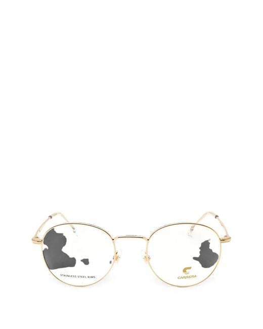 Carrera White 307 Round-Frame Glasses for men