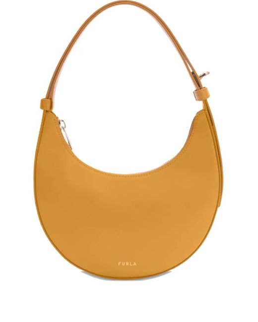 Furla Orange Delizia Top-Handle Mini Bag
