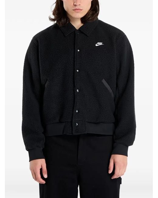 Nike Black High-Pile Fleece Jacket for men