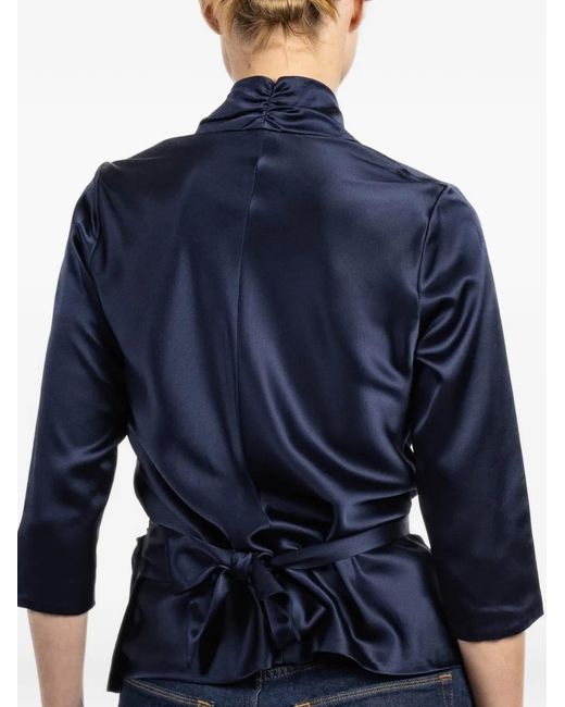 Peter Cohen Blue Wrap Shirt