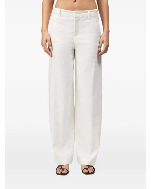 Drykorn White Dutiful Trousers
