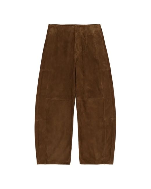 Bimba Y Lola Brown Suede Pants