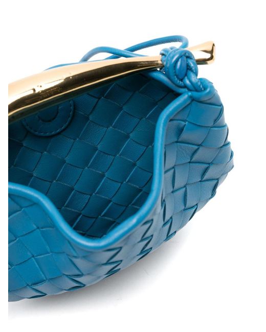 Bottega Veneta Blue Mini Sardine Crossbody Bag