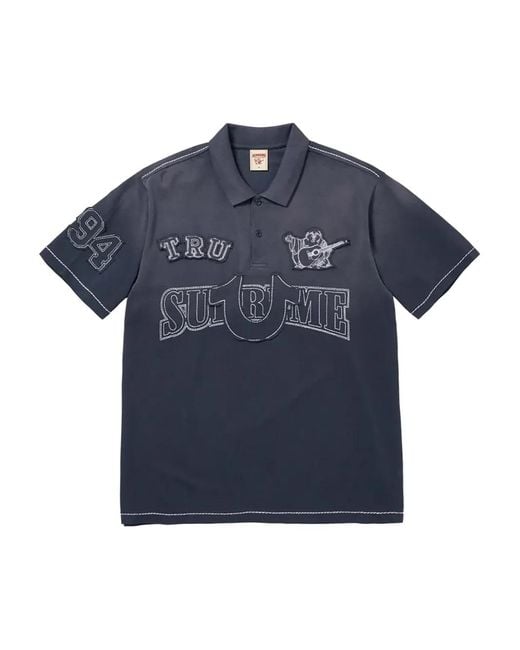 X True Religion Polo À Appliqué Supreme pour homme en coloris Bleu