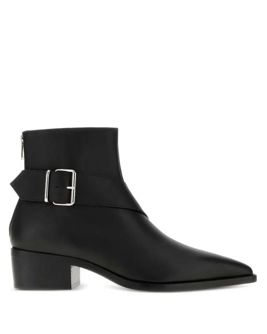 Alexander McQueen Black 45Mm Heron Biker Boots for men