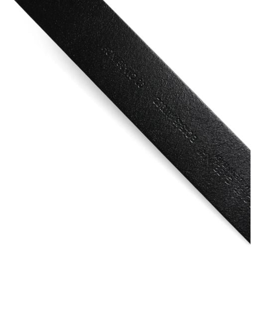 Dolce & Gabbana Brown Logo-Engraved Leather Belt for men