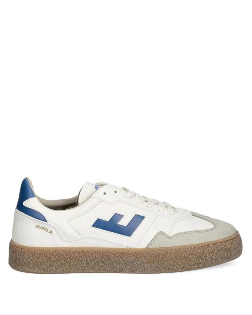 Flamingos White Burela Logo-Detail Leather Sneakers