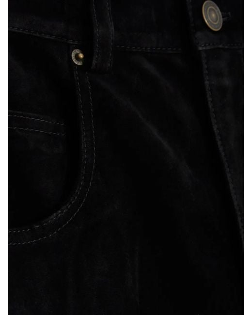 Isabel Marant Black Suede Trousers