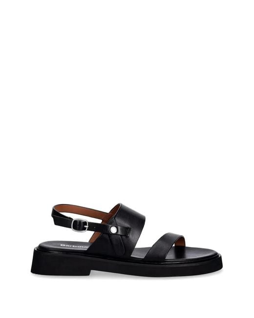Barbour White Dakota Sandals