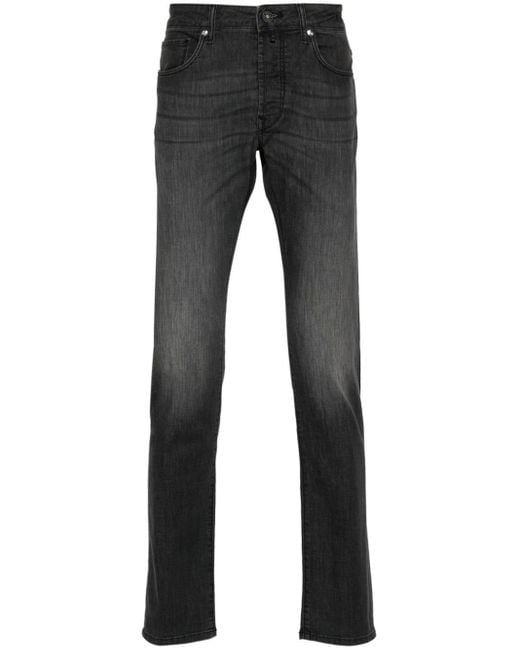 Incotex Gray Slim-cut Jeans for men