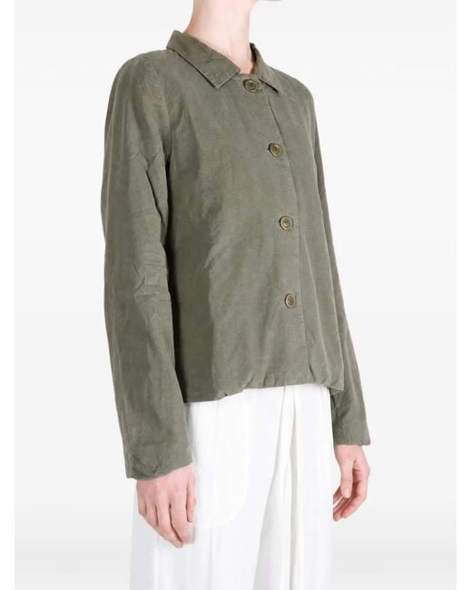 Casey Casey Green Pwet Button-Fastening Jacket