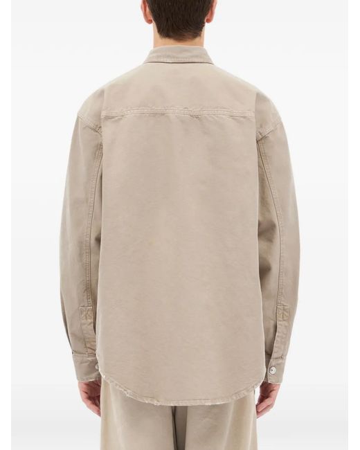 MSGM Natural Buttoned Pocket Shirt for men
