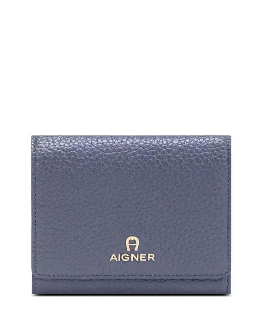 Aigner Blue Ivy Grained Leather Wallet