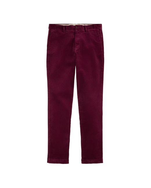 Polo Ralph Lauren Purple Andover Slim Fit Stretch Trousers for men