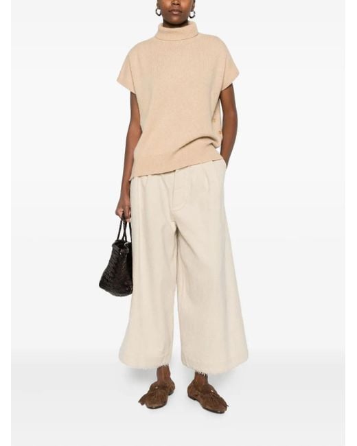 A Tentative Atelier White Virgin Wool-Blend Trousers